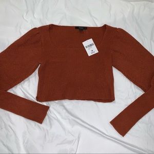 Sweater crop top